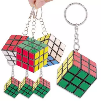 Nicheez Mini Cube 3D Puzzle Брелок Приз Ярмарка Участие Награда Подарок Вечеринка Мероприятие (3см/набор 50)