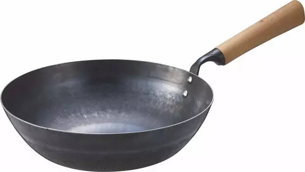 Nichi Nichi Tools Iron Frying Deep IH Made in Yamada Black Pan, Compatible, 30cm, Japan, Industries, Hammered, Ninety-nine,