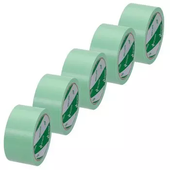 Nichiban Curing Tape Film Cloth Tape Light 5 Rolls Width 50mm x 25m Roll Green 18750-5P