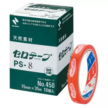 Nichiban Sellotape 10 рулонов Лента для магазинов 15 мм x 35 м Сердце PS8-10P