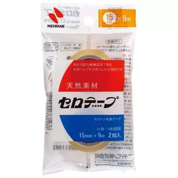 Nichiban Sellotape маленький рулон 2 упаковки 15 мм