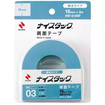 Nichiban Tape Nicetack 15mm x 2m Double-Sided (Water Resistant) NW-G15SF