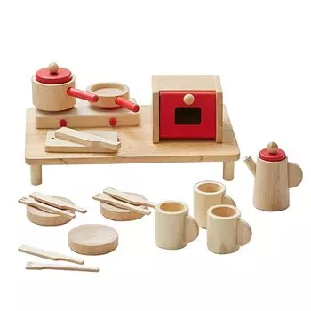 NICHIGAN Dining Table Set CS10 Wooden Play Set NICHIGAN