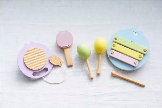 NICHIGAN музыкальная шкатулка с животными, автомобиль, музыкальный инструмент, развивающая игрушка