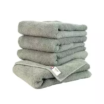 Nichisen Shoko Made in Japan Imabari Towel Antibacterial and Deodorizing Treatment Imabari Certified Towel Mscolor Bath (Greige, Towel) синий