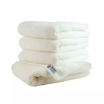 Nichisen Shoko Сделано в Японии Полотенце Imabari Антибактериальное и дезодорирующее средство Сертифицированное Imabari Полотенце Mscolor Набор из 4 штук для лица (Белый, Полотенца) белый