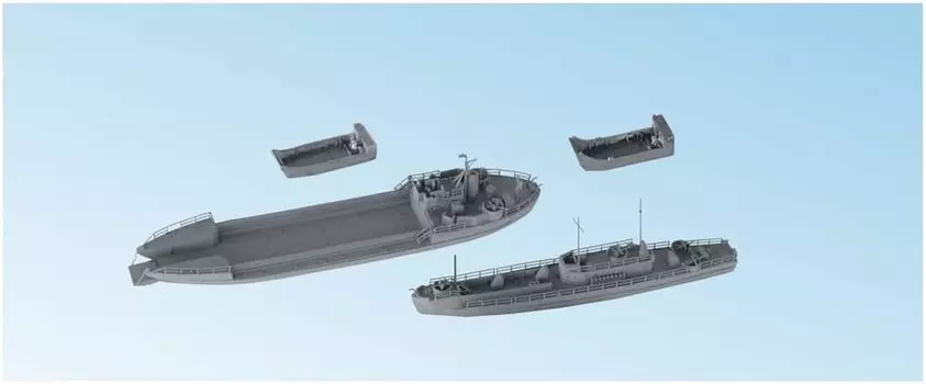 Nico Model 2 World War US Navy Landing Craft Set 1 1 2 LCM Set Resin Kit PN07033 1/700 LCT, LCI,