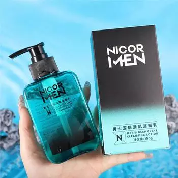 Nicor Men s Cleansing Facial Cleansing Мягкое очищающее средство для лица с аминокислотами 150ml синий