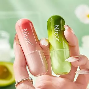 Nicor® Noko Yafan Lip Balm Essential Увлажняющий бальзам для губ Осветляет морщины на губах Уход за губами против высыхания розовый