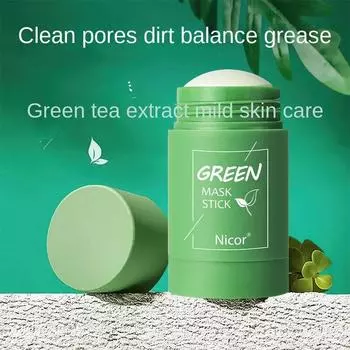Nicor Nokoya Solid Mud Film Stick Глубоко очищающий мазок с зеленым чаем