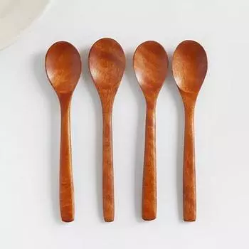 Nicot Wood Popo Teaspoon, 4 шт., популярная корейская посуда.