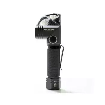 NICRON UV LED Handy Light L Shape с поворотным зажимом Магнитный нагрудный фонарь Маленький Hands Free Компактный Портативный Уличный Технический Осмотр Работы Альпинизма