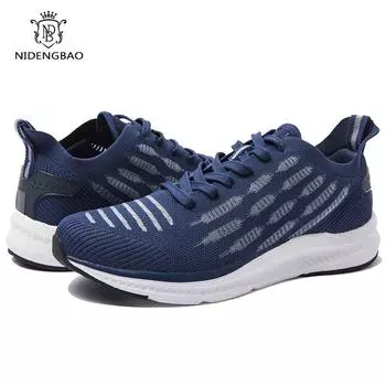 NIDENGBAO Men Casual Shoes Men Shoes Men Sneakers Flats Comfortable Breathable Microfiber Outdoor Leisure Footwear Trendy Style 42 чёрный