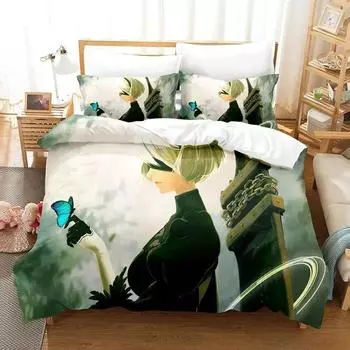 NieR Automata Bedding Set Single Twin Full Queen King Size Bed Set Adult Kid Bedroom Duvet cover Sets 3D Anime Bed Sheet Set 70x133cm 2pcs