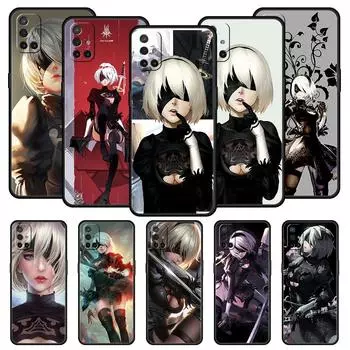Nier Automata Cartoon для OnePlus 10 Pro 9 8T 8 Nord N10 7 7T 9R Чехол для телефона 1+ Nord 2T CE 2 N100 N200 Z 5G Мягкий черный чехол OnePlus 7
