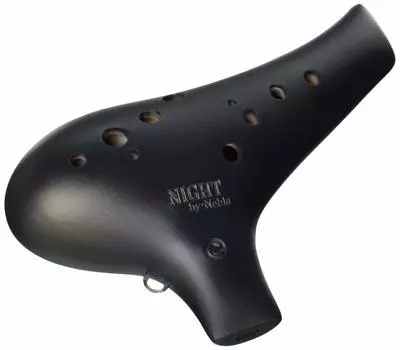 NIGHT by Noble Night Ocarina Alto C Tone Metal Black Matte N/N-ACMBM