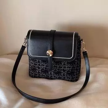 Night city small square bag women s 2024 new autumn and winter high-end shoulder messenger bag