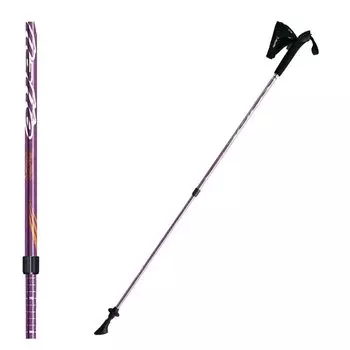 Night Crafts Made in Japan Aluminum 2 Tier Telescoping Nordic Walking Pole 2 Pole 14 M Type Set of 2 Lavender NWP-2140808