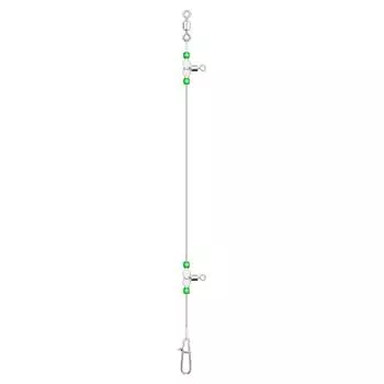 Night Glow Fishing Leaders with Swivels and Snaps Fishing Tackles (110cm)