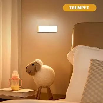 Night Light Long Magnetic Aisle Staircase Wine Cabinet Closet Light, Under Cabinet Lighting One Size