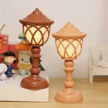 Ночной светильник в стиле ретро с высокой яркостью, устойчивой основой, питанием от батареек, неярким освещением, металлическим беспроводным светодиодным прикроватным светильником для ночного клуба и бара белый