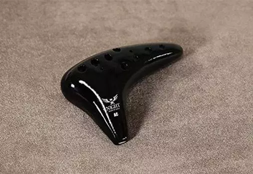 NIGHT Night Ocarina Classic Series ACB Alto C тон черный (чехол в комплекте) чёрный