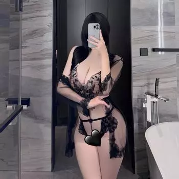 Night Nine Cat Сексуальное нижнее белье Сексуальное кружево Перспектива Трехточечная пижама-бабочка с открытой спиной Соблазн Флирт average size 80-120