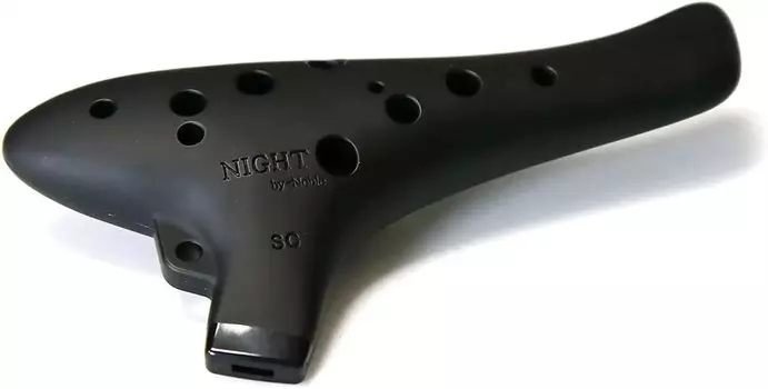 NIGHT Ocarina NIGHT by Noble Night Ocarina Plastic SC Black Rubber Finish 25 x 150 x 75mm
