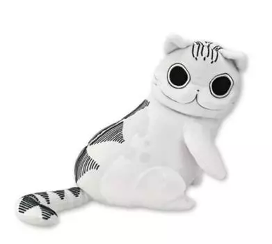 Night with the Cat Kyuruga Big Plush Toy 2