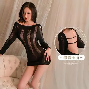 Униформа для ночного клуба Холтер Ягодицы Вырез Сексуальное Нижнее Белье Spice Girls Бретели Униформа Свитер Соблазн Большой Размер Костюм One size