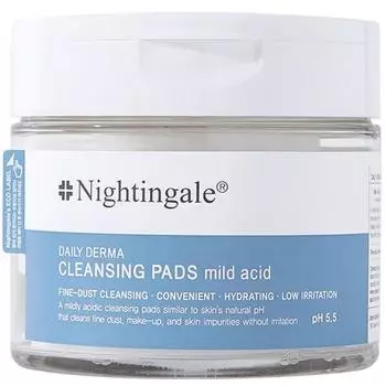 Nightingale Daily Derma Cleansing Pad Mid Midd Известная корейская косметика, популярные продукты