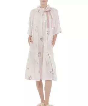 Nightshirt Double Gauze Cat One Piece Pink [Narue] Women s M-L розовый