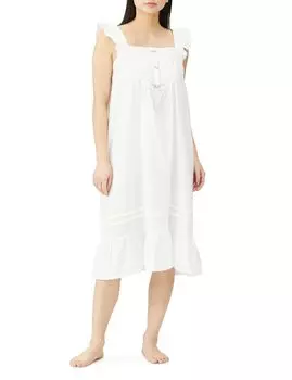 Nightshirt Gauze Rose Ribbon Dress White [Narue] 50/Double Women s M-L белый