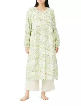 Nightshirt Shirring Double Gauze Spring Garden Dress Yellow [Narue] Women s M-L жёлтый