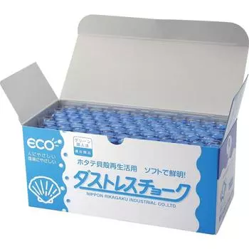 Nihon Rikagaku Dustless Chalk Blue 72 Pieces DCC-72-BU