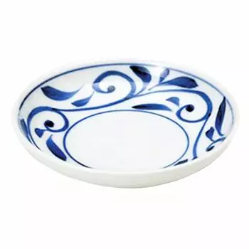Nihon Tosai Senzan Kiln Tobe Arabesque Тарелка глубиной 4 дюйма