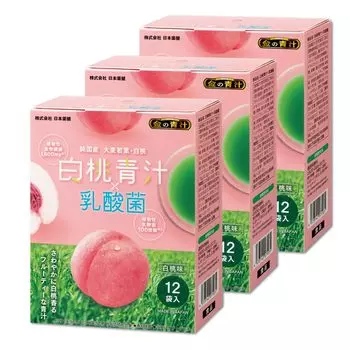NIHON YAKKEN Golden Aojiru Белый персиковый зеленый сок x 3 пакета молочнокислых бактерий Домашний белый персик Поддержка недостатка кислот в овощах Чистый