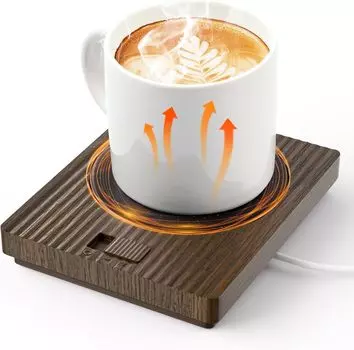 Niiceter чашка температура деревянная кружка для дома подогреватель, регулируемый, вода/чай/кофе/молоко и т.д.. Напитки, Зерно, Тихий, Теплее, Легкий, USB, Офис, Использование,