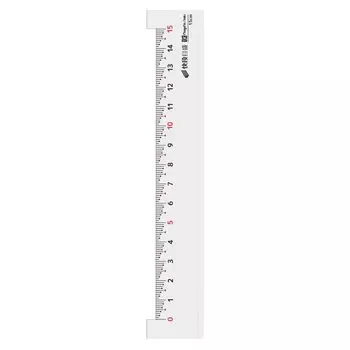 Niigata Seiki SK 0 base point ruler Kaidan scale 15cm Clear OKJ-15KD