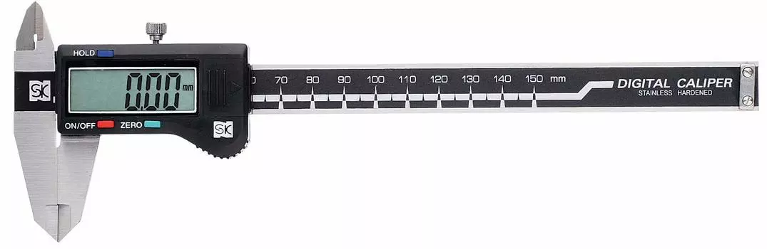 Niigata Seiki SK digital caliper 150mm with depth bar and clear hard case included DN-150