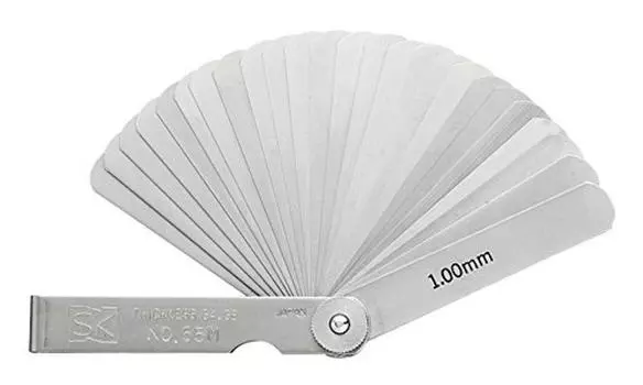 Niigata Seiki SK Made in Japan Thickness Gauge Set of 19 150mm 150ML (Gap Gauge) 0.01-0.10mm
