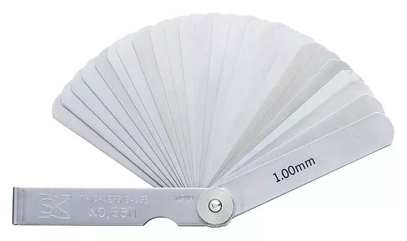 Niigata Seiki SK Made in Japan Thickness Gauge Set of 25 75mm 65M (Gap Gauge) 0.03-1.00mm