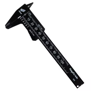 Niigata Seiki SK Plastic Caliper Light Step Scale 100mm Depth Bar Black PC-100KD