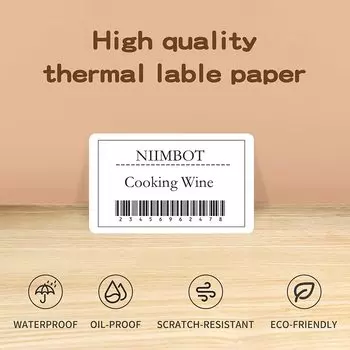NiiMBOT B21 B3S B1 Круглая этикетка Печать наклейка Самоклеящаяся термостойкая цифровая цифровая бумага для запечатывания торта