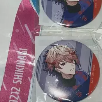 Niji Sanji Seraph Dazzle Garden Shikinagi Akira J1 Kuji Goods Badge