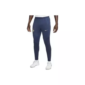 Nike 144 Ss23 Fff Strike сборная Франции по футболу, чемпионат мира по футболу, тренировочные брюки с принтом, облегающие, со средней посадкой, мужские брюки, темно-синие DH6480-412 M