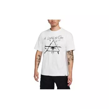 Nike ACG ACG Logo Print Быстросохнущая футболка с короткими рукавами Мужские топы Summit-White FJ1130-121 XL