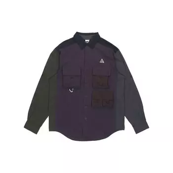 Nike ACG Dri-Fit Adv Uv Devastation Trail Водонепроницаемая куртка с длинными рукавами и карманами Весенняя мужская куртка черная DB1014-070 M