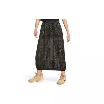 Nike ACG Dri-FIT Happy Arachnid Camouflage Outdoor Breathable Jacket Mesh Skirt Женская куртка черного цвета DB4106-355 S