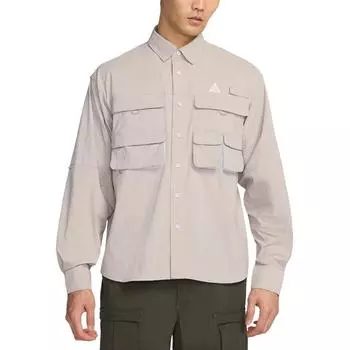 Nike ACG Orb Weaver Dri-FIT Рубашка с длинным рукавом Свободная куртка Мужские куртки Академический серый HJ2466-009 M